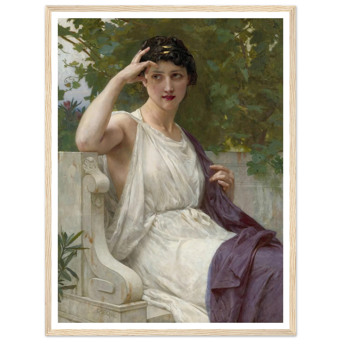 Happy Thoughts Art Print | Guillaume Seignac - Framed Poster - 30x40 cm / 12x16″ - Black frame