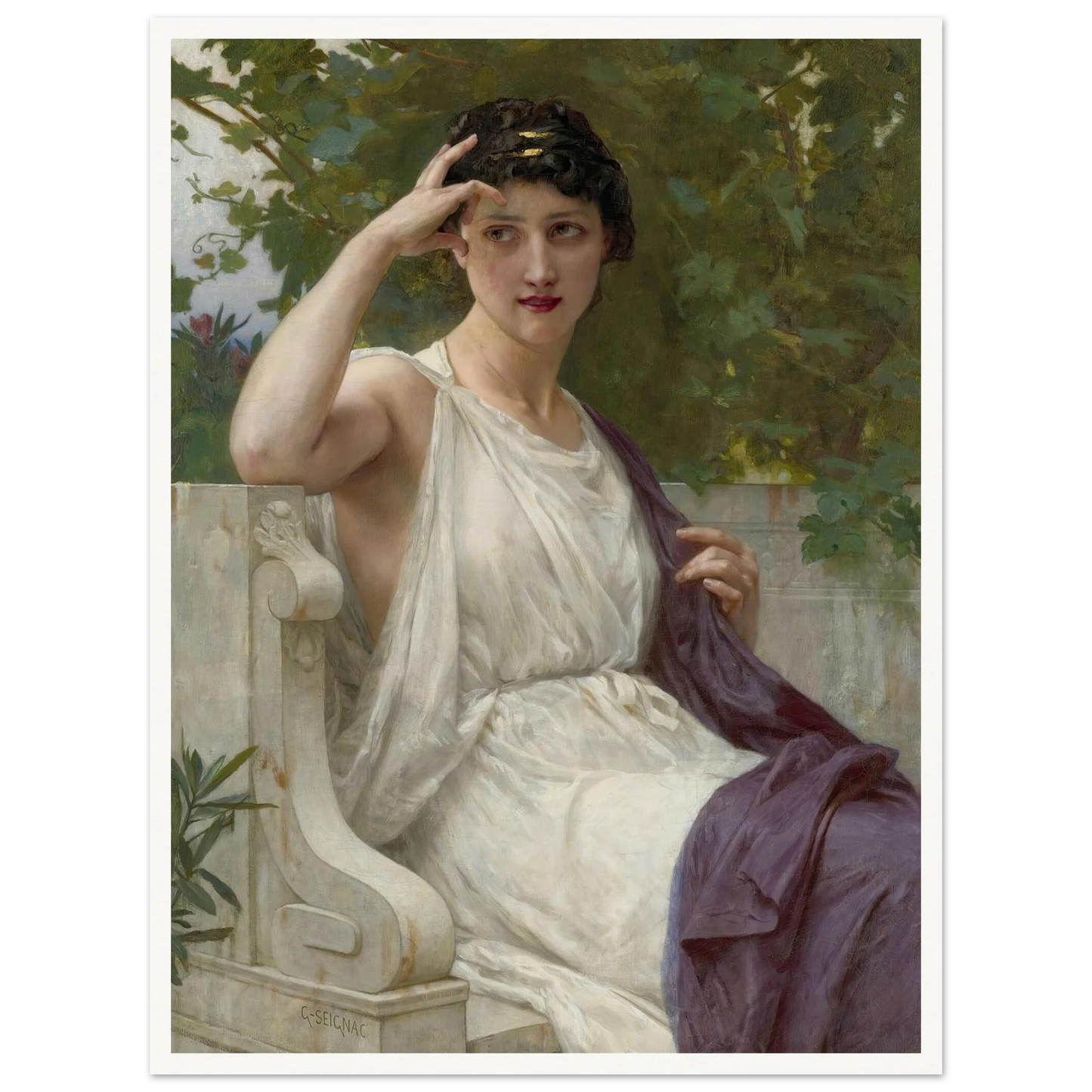 Happy Thoughts Art Print | Guillaume Seignac - Framed Poster - 30x40 cm / 12x16″ - Black frame