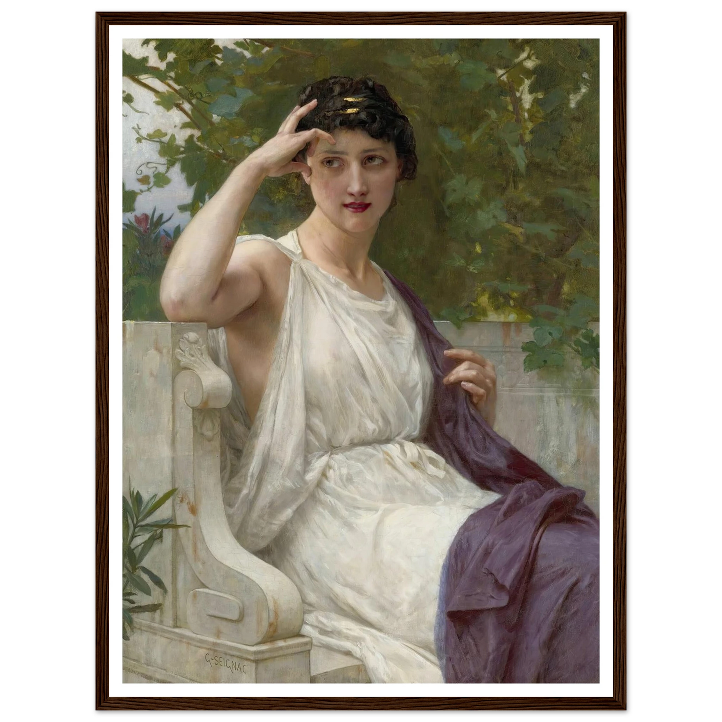 Happy Thoughts Art Print | Guillaume Seignac - Framed Poster - 30x40 cm / 12x16″ - Black frame