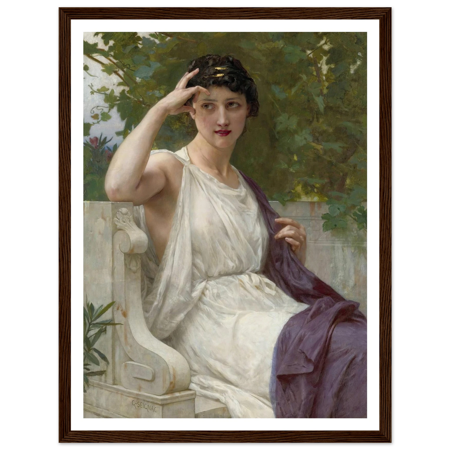 Happy Thoughts Art Print | Guillaume Seignac - Framed Poster - 30x40 cm / 12x16″ - Black frame