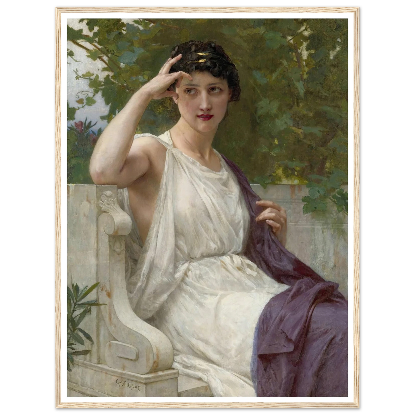 Happy Thoughts Art Print | Guillaume Seignac - Framed Poster - 30x40 cm / 12x16″ - Black frame