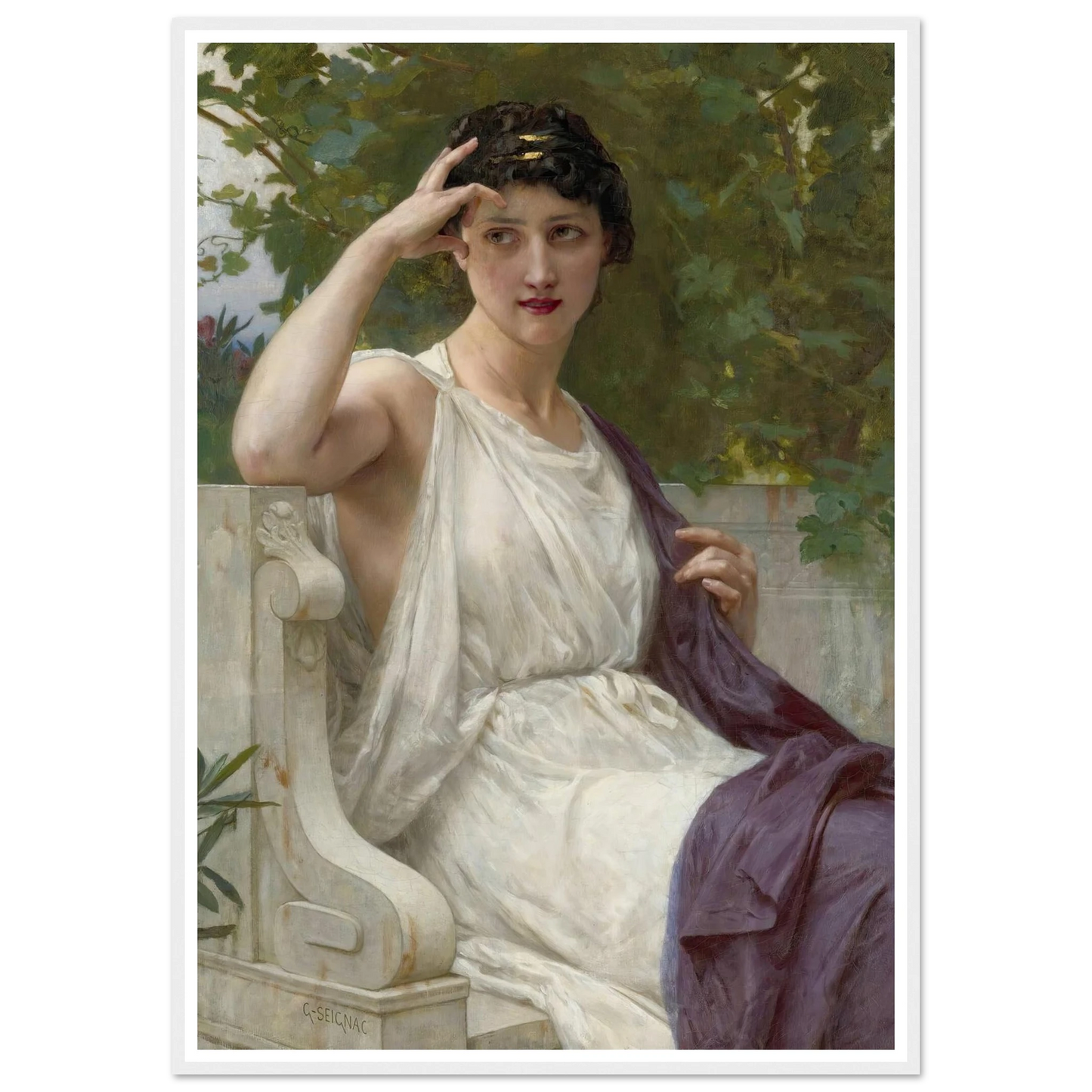 Happy Thoughts Art Print | Guillaume Seignac - Framed Poster - 30x40 cm / 12x16″ - Black frame