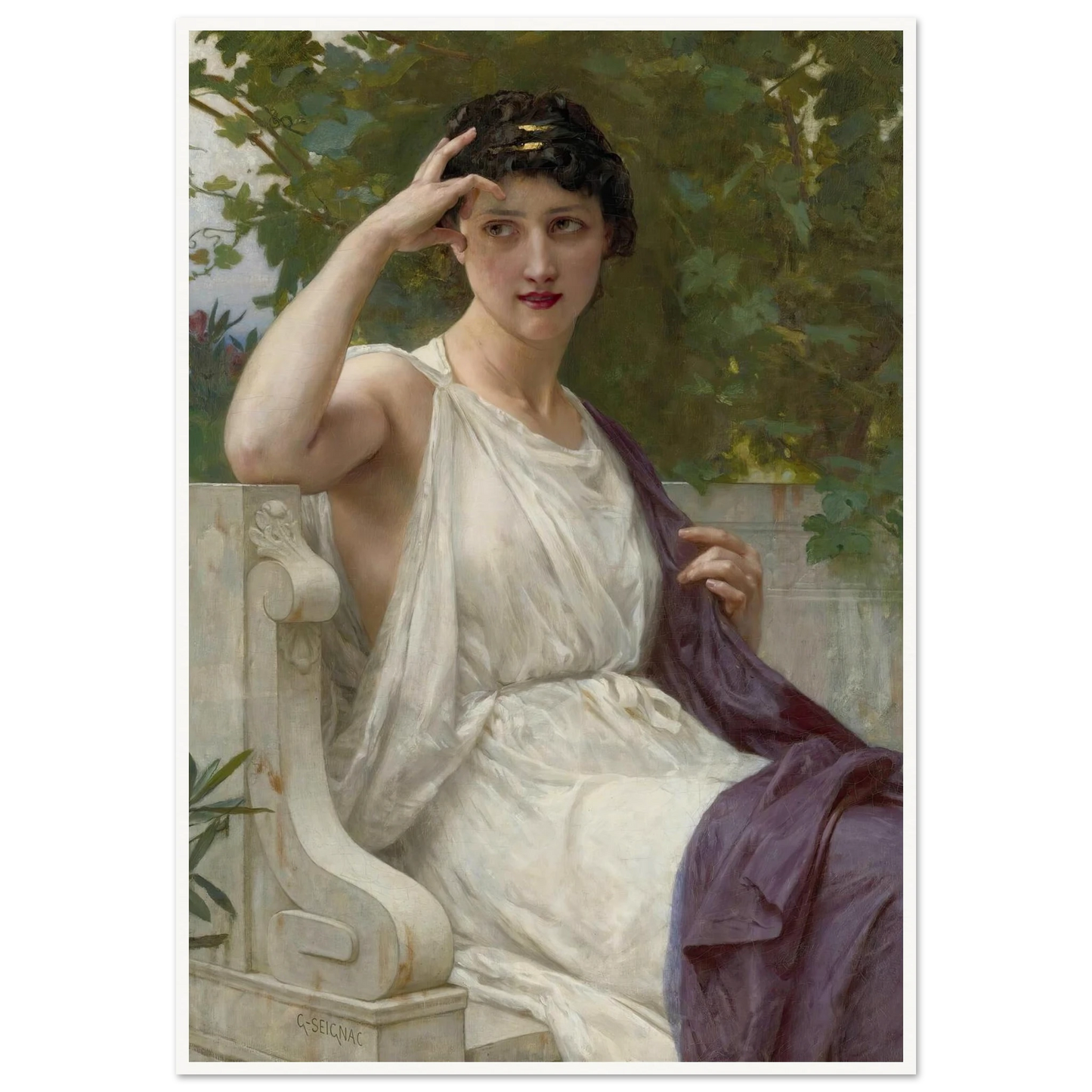 Happy Thoughts Art Print | Guillaume Seignac - Framed Poster - 30x40 cm / 12x16″ - Black frame