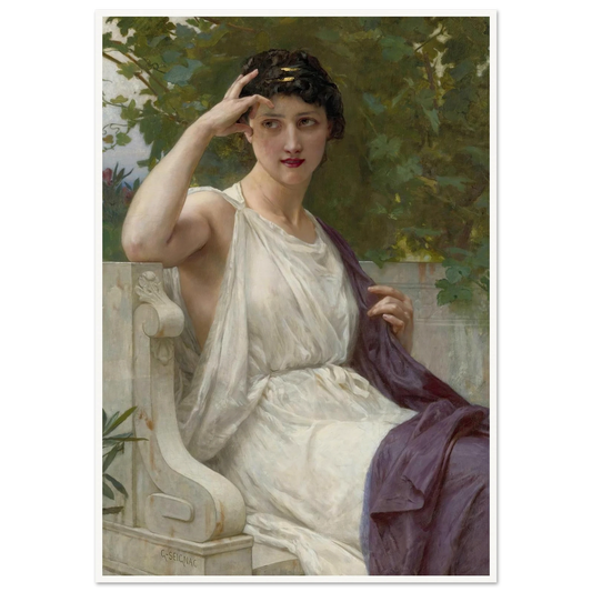 Happy Thoughts Art Print | Guillaume Seignac - Framed Poster - 30x40 cm / 12x16″ - Black frame