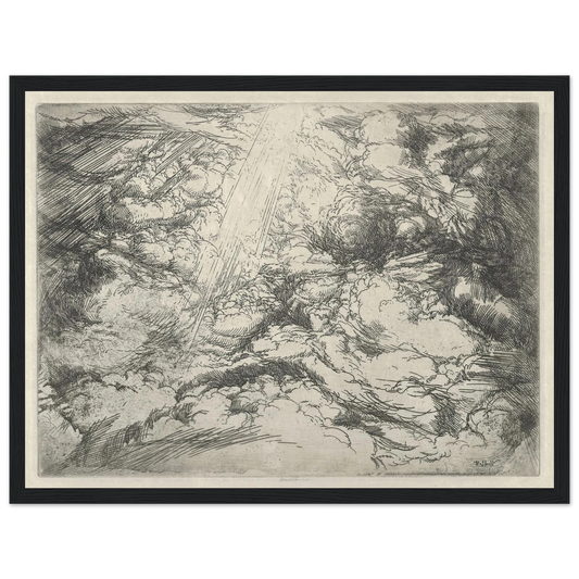 Heavenly Hosts (1921) Art Print | Ernest Haskell - Framed Poster - 30x40 cm / 12x16″ - Black frame