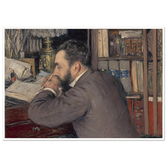 Henri Cordier (1883) Art Print | Gustave Caillebotte - Framed Poster - 30x40 cm / 12x16″ - Black frame