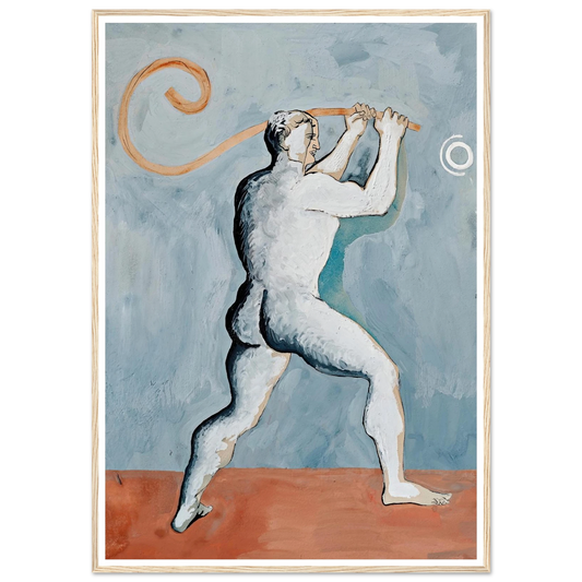 Hercule Devant La Lune (circa 1924-1926) Art Print | Francis Picabia - Framed Poster - 30x40 cm / 12x16″ - Black frame