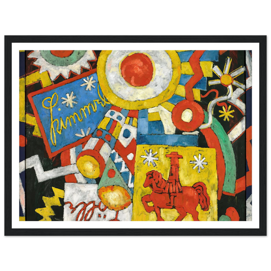Himmel Sky Object (circa 1914 and circa 1915) Art Print | Marsden Hartley - Framed Poster - 30x40 cm / 12x16″ - Black frame