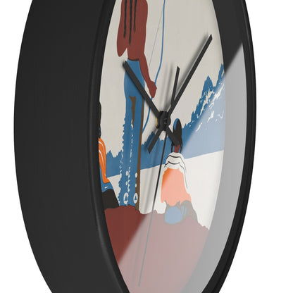 His hunting ground of yesterday, National Parks Wall Clock | Dorothy Waugh - Black - Black Base - 10"