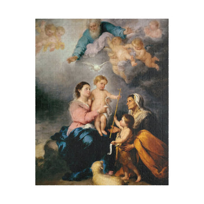 Holy Family Puzzle | Bartolomé Estebán Murillo - - 252 pcs (Vertical) - 
