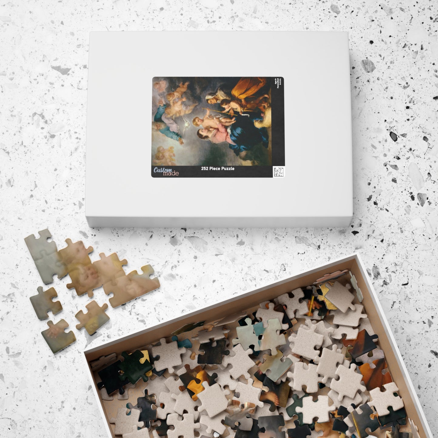 Holy Family Puzzle | Bartolomé Estebán Murillo - - 252 pcs (Vertical) - 