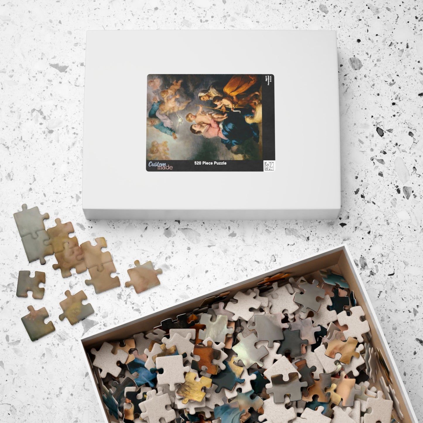 Holy Family Puzzle | Bartolomé Estebán Murillo - - 252 pcs (Vertical) - 