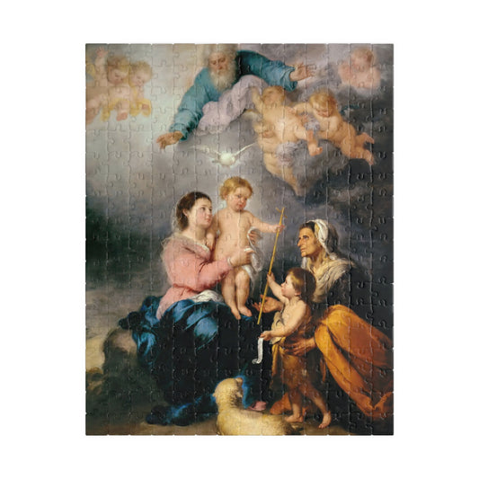 Holy Family Puzzle | Bartolomé Estebán Murillo - - 252 pcs (Vertical) - 
