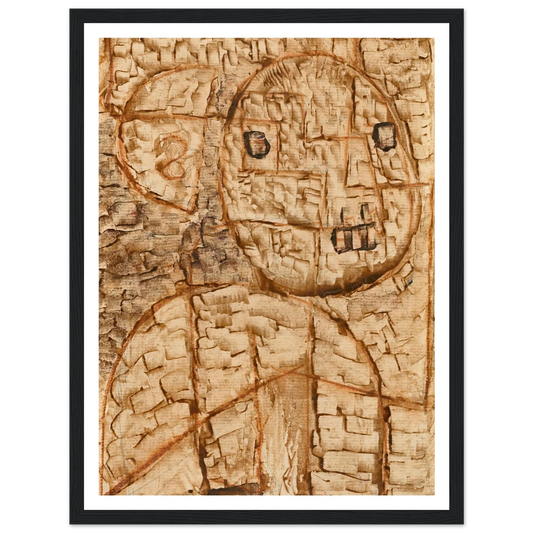 Hörender (1934) Art Print | Paul Klee - Framed Poster - 30x40 cm / 12x16″ - Black frame