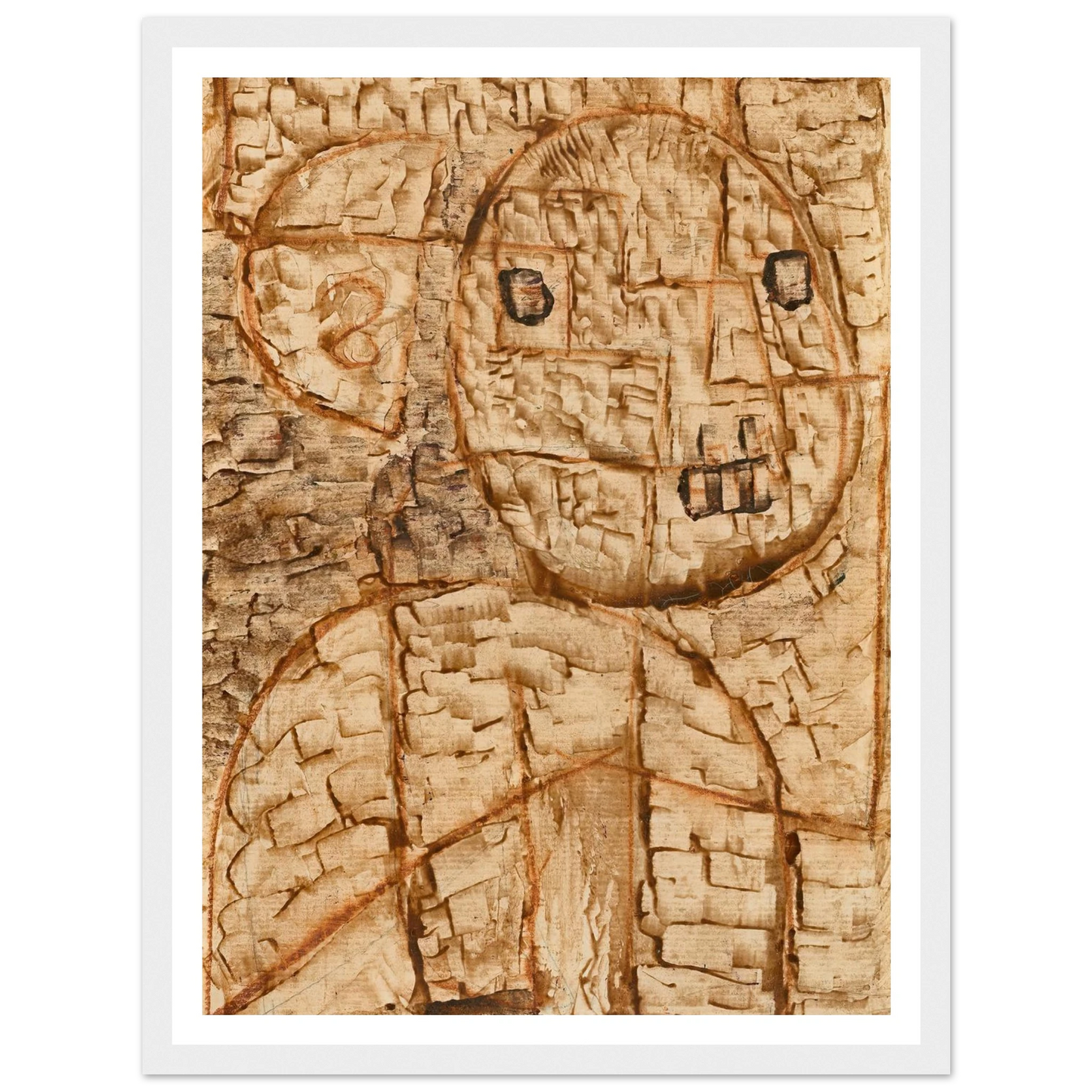 Hörender (1934) Art Print | Paul Klee - Framed Poster - 30x40 cm / 12x16″ - Black frame