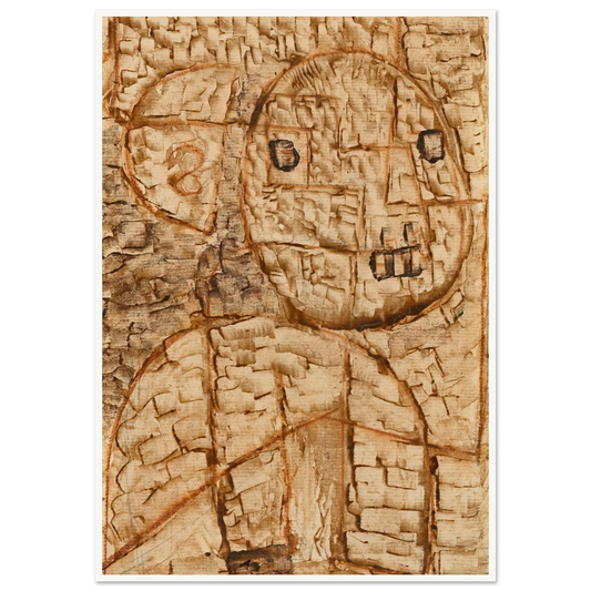 Hörender (1934) Art Print | Paul Klee - Framed Poster - 30x40 cm / 12x16″ - Black frame