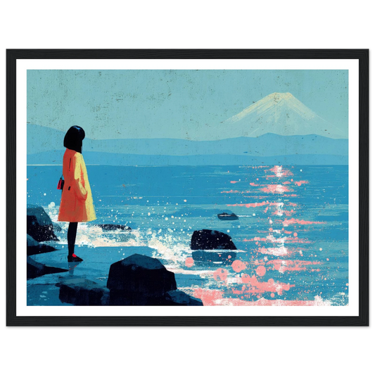 Horizon's Promise - Framed Poster - 30x40 cm / 12x16″ - Black frame