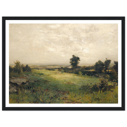 Housatonic Valley (ca. 1880-1890) Art Print | Alexander Helwig Wyant - Framed Poster - 30x40 cm / 12x16″ - Black frame