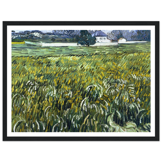 House at Auvers Art Print | Vincent van Gogh - Framed Poster - 30x40 cm / 12x16″ - Black frame