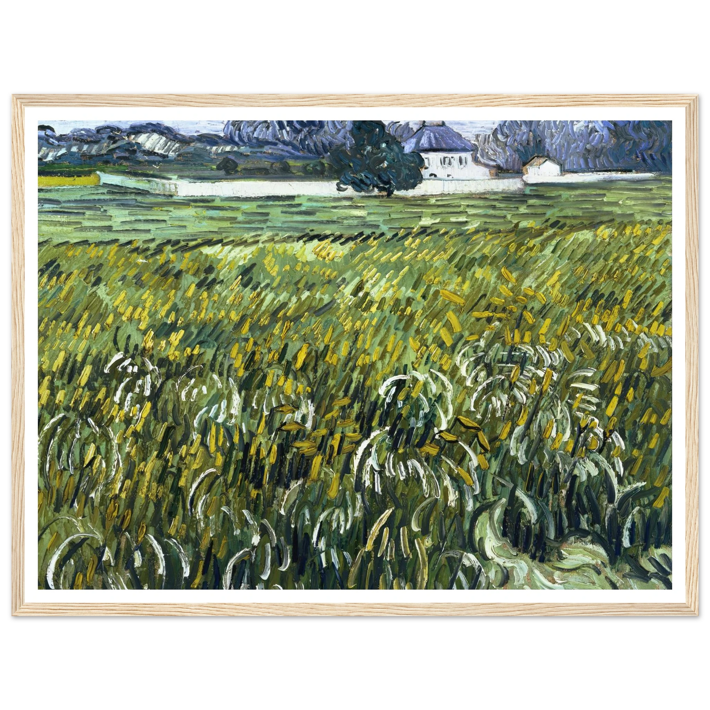 House at Auvers Art Print | Vincent van Gogh - Framed Poster - 30x40 cm / 12x16″ - Black frame