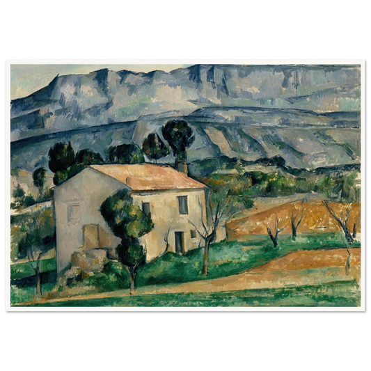 House in Provence (1885) Art Print | Paul Cezanne - Framed Poster - 30x40 cm / 12x16″ - Black frame