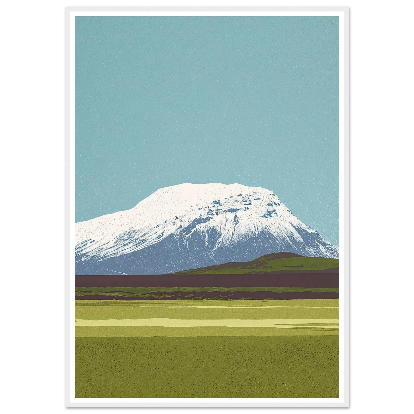 Hvannadalshnúkur's Wide Crown - Framed Poster - 30x40 cm / 12x16″ - Black frame