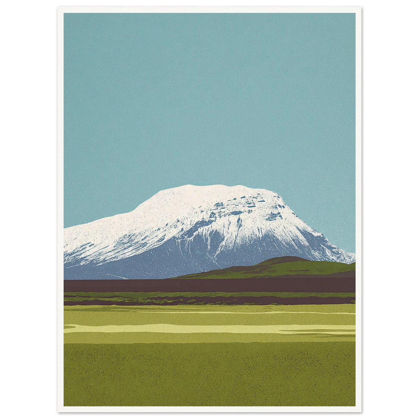 Hvannadalshnúkur's Wide Crown - Framed Poster - 30x40 cm / 12x16″ - Black frame