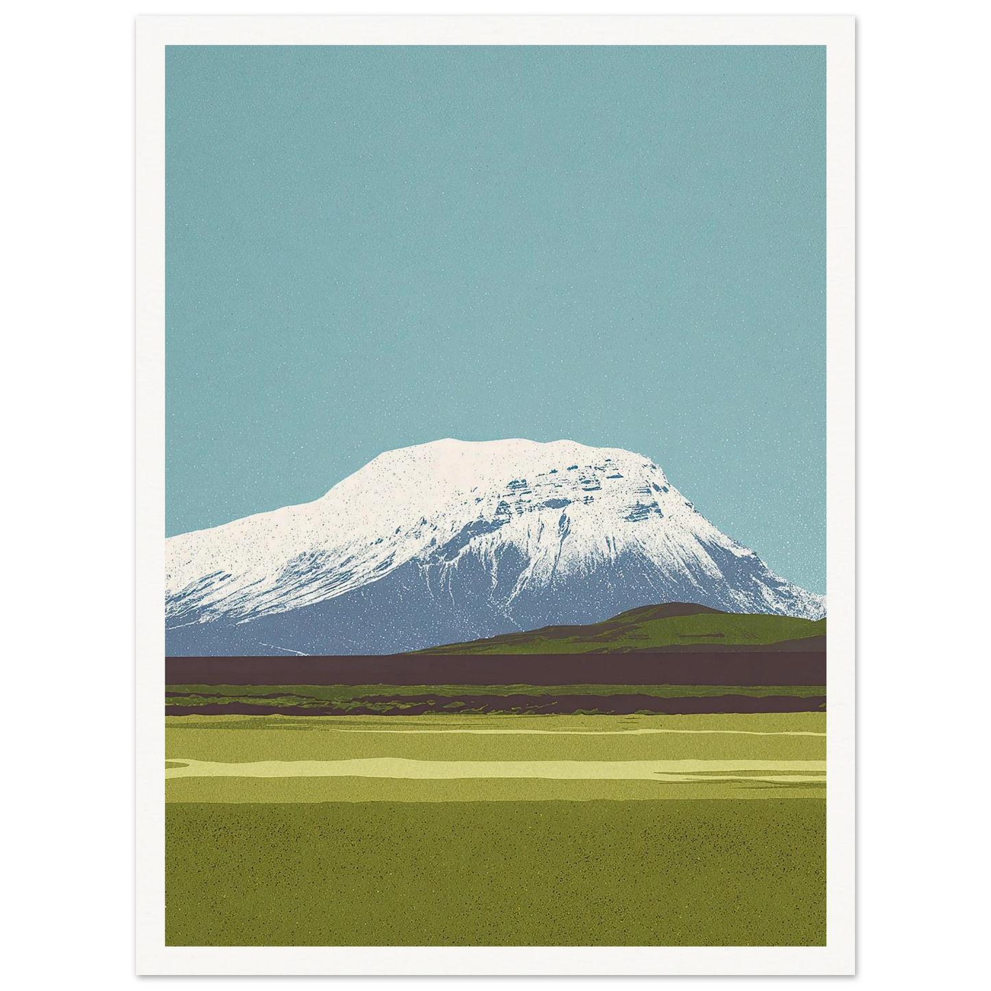 Hvannadalshnúkur's Wide Crown - Framed Poster - 30x40 cm / 12x16″ - Black frame