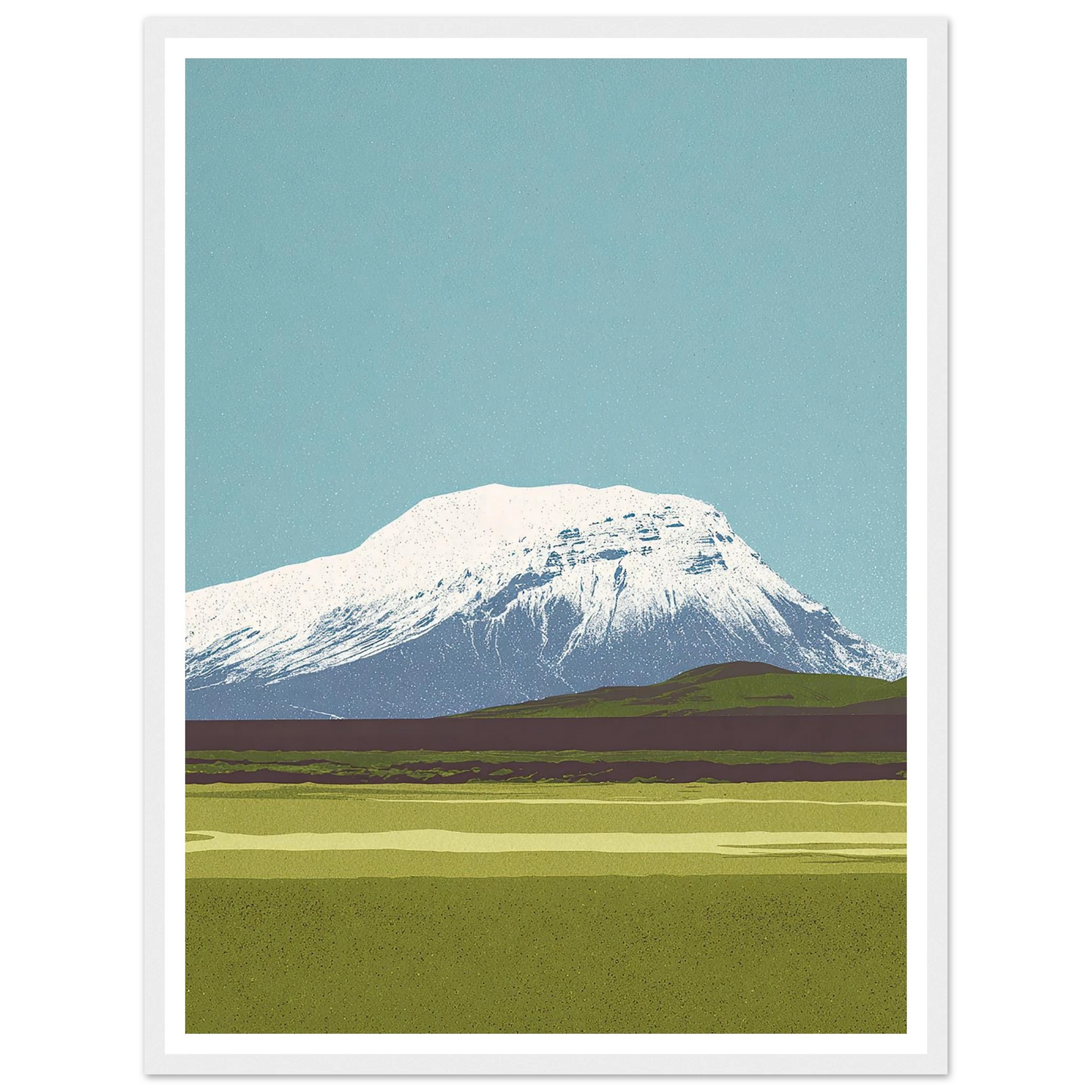 Hvannadalshnúkur's Wide Crown - Framed Poster - 30x40 cm / 12x16″ - Black frame