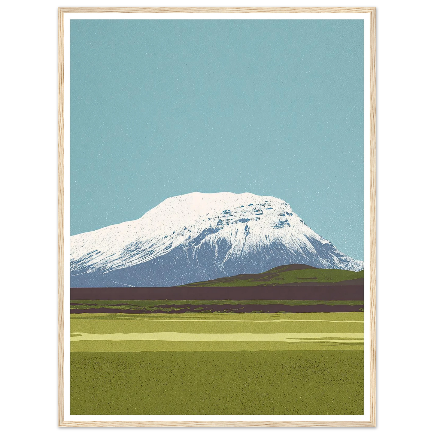Hvannadalshnúkur's Wide Crown - Framed Poster - 30x40 cm / 12x16″ - Black frame