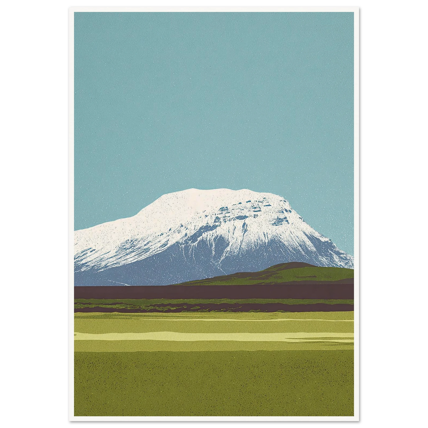 Hvannadalshnúkur's Wide Crown - Framed Poster - 30x40 cm / 12x16″ - Black frame