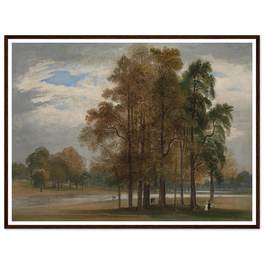 Hyde Park (ca. 1815) Art Print | John Martin - Framed Poster - 30x40 cm / 12x16″ - Black frame