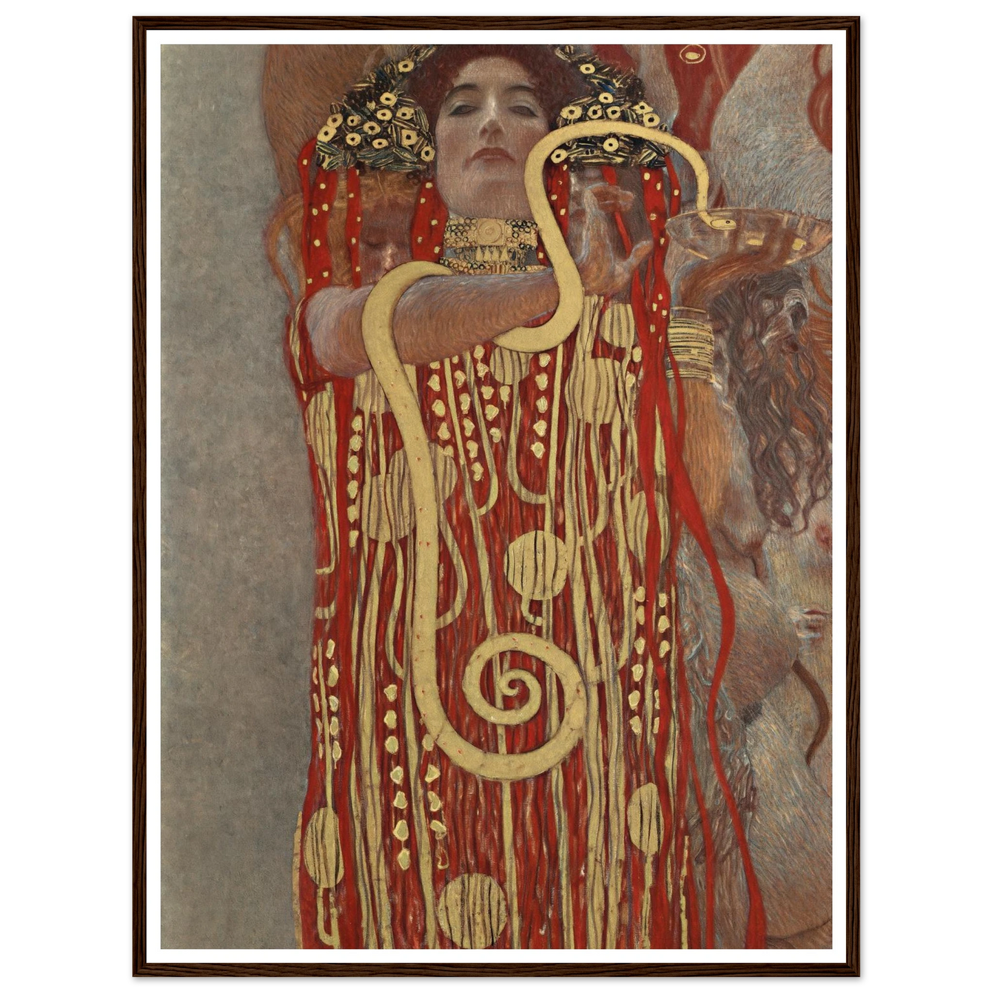 Hygieia Art Print | Gustav Klimt - Framed Poster - 30x40 cm / 12x16″ - Black frame