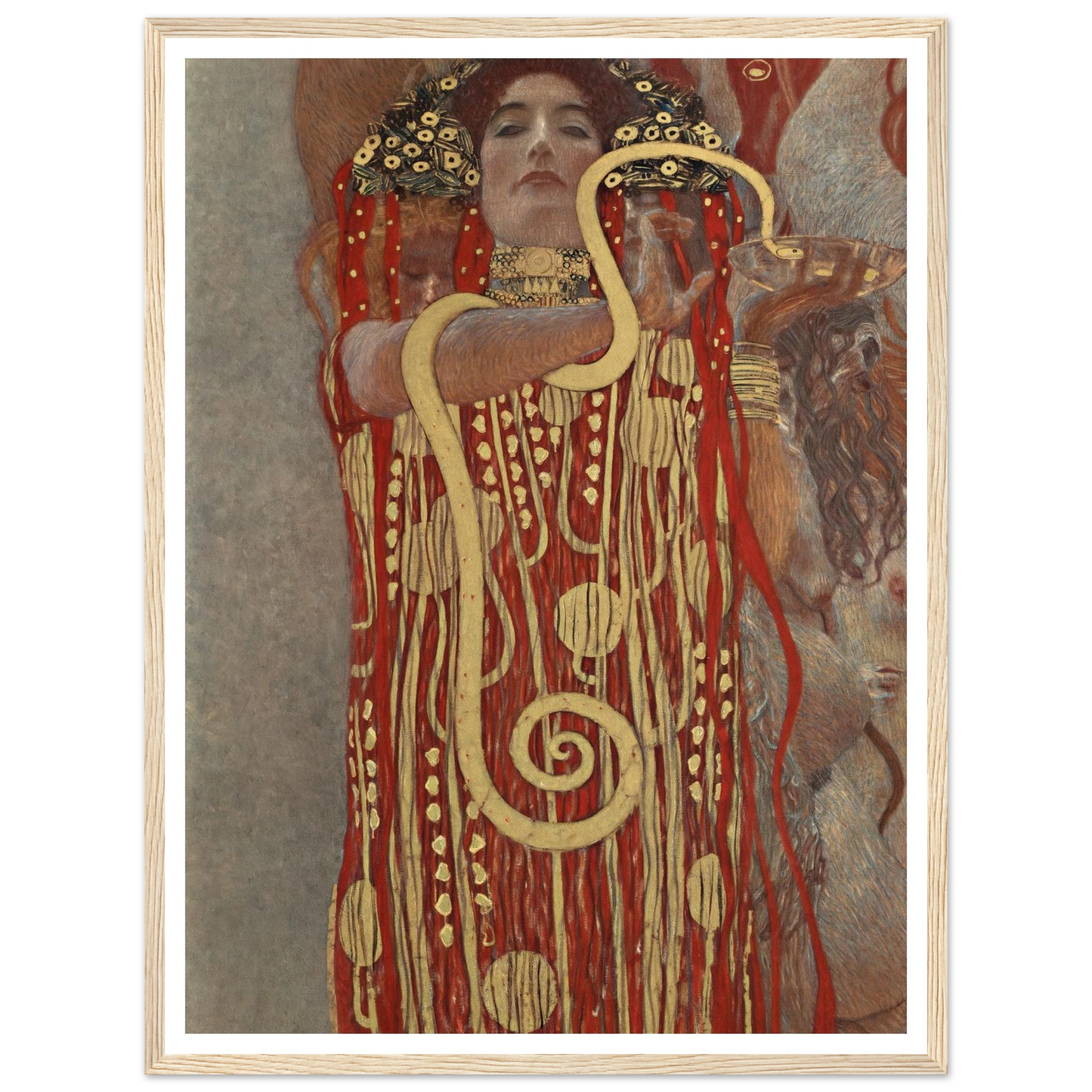 Hygieia Art Print | Gustav Klimt - Framed Poster - 30x40 cm / 12x16″ - Black frame