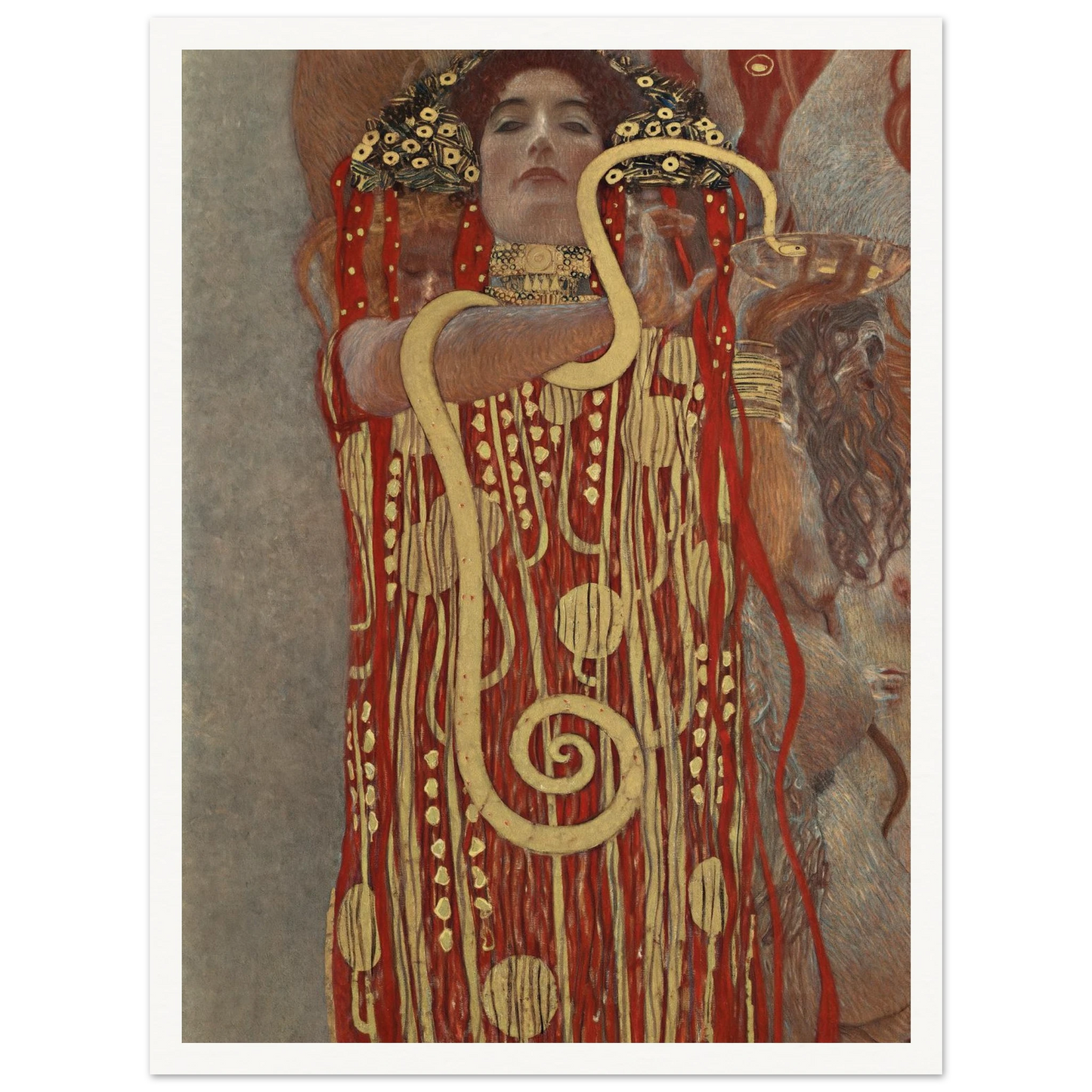 Hygieia Art Print | Gustav Klimt - Framed Poster - 30x40 cm / 12x16″ - Black frame