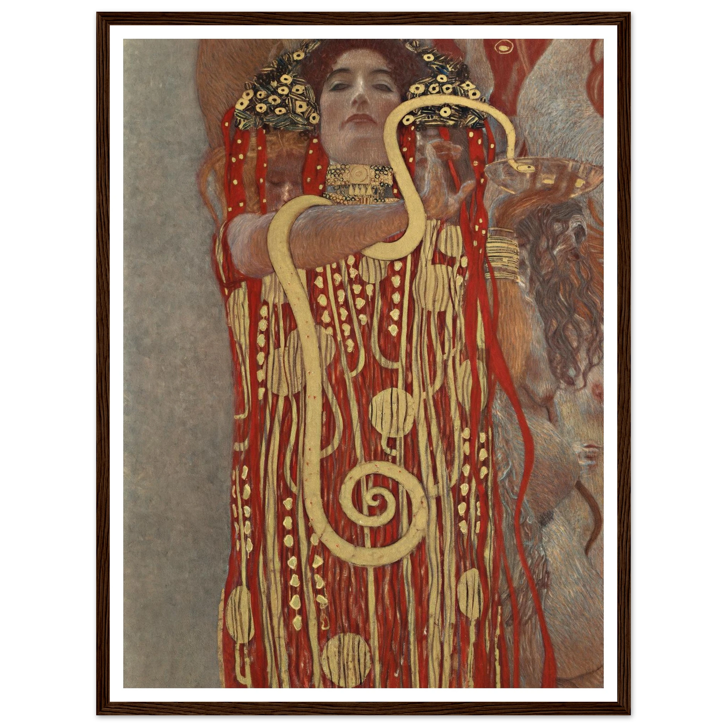 Hygieia Art Print | Gustav Klimt - Framed Poster - 30x40 cm / 12x16″ - Black frame