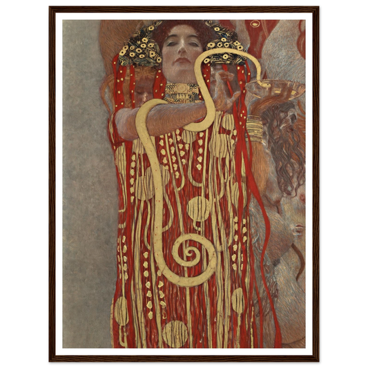 Hygieia Art Print | Gustav Klimt - Framed Poster - 30x40 cm / 12x16″ - Black frame