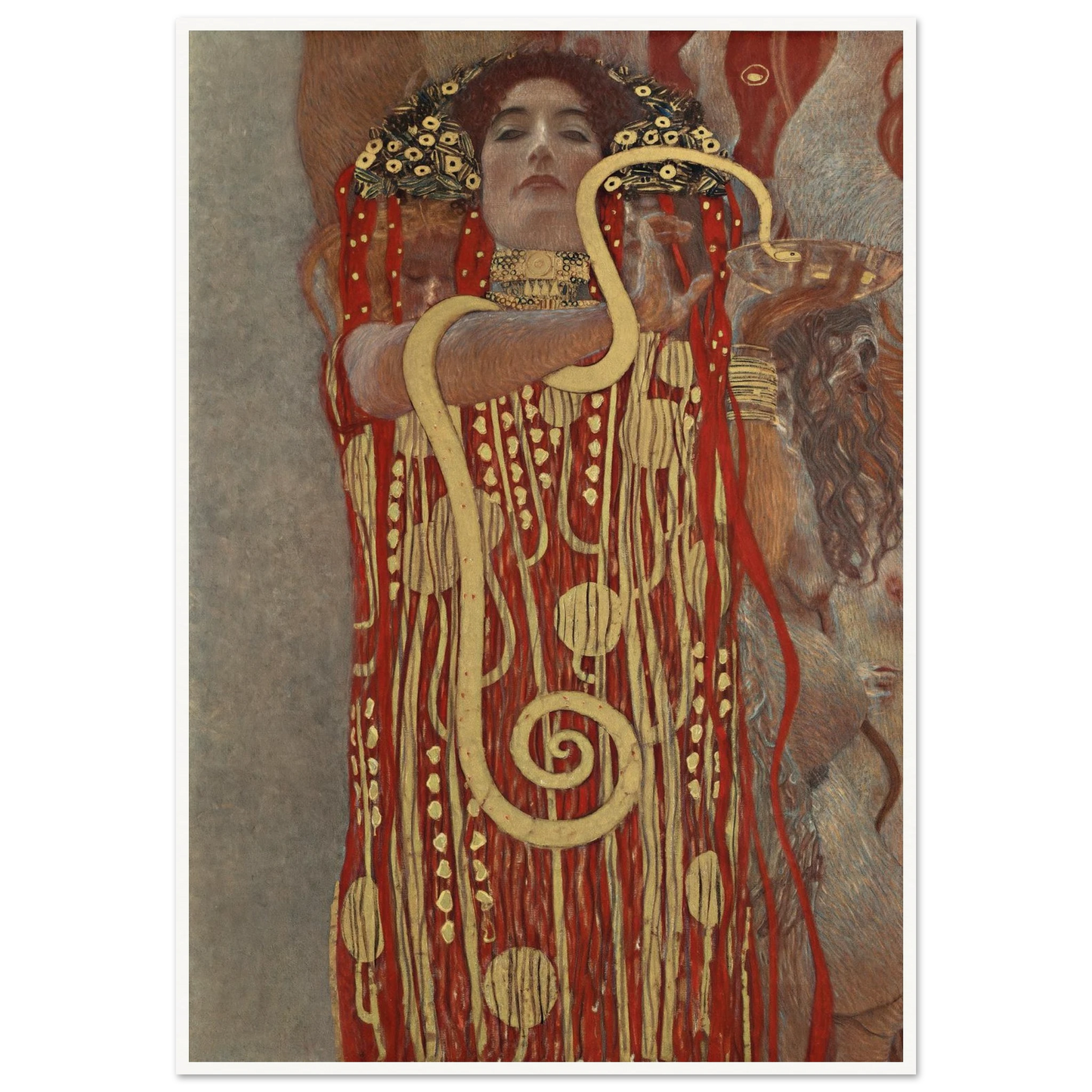 Hygieia Art Print | Gustav Klimt - Framed Poster - 30x40 cm / 12x16″ - Black frame