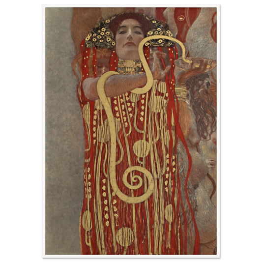 Hygieia Art Print | Gustav Klimt - Framed Poster - 30x40 cm / 12x16″ - Black frame