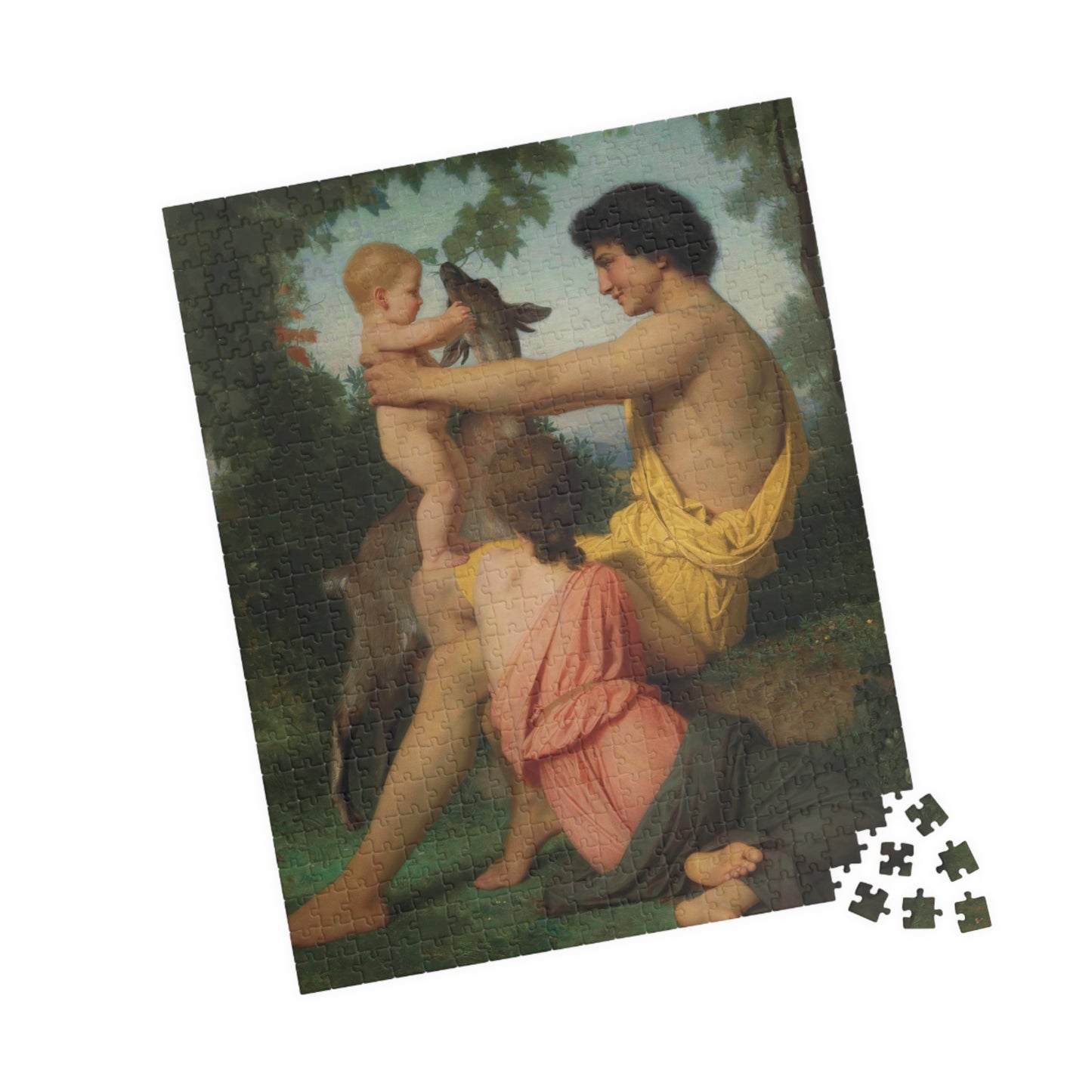 Idylle; Famille Antique Puzzle | William-Adolphe Bouguereau - - 252 pcs (Vertical) - 