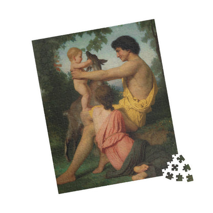 Idylle; Famille Antique Puzzle | William-Adolphe Bouguereau - - 252 pcs (Vertical) - 
