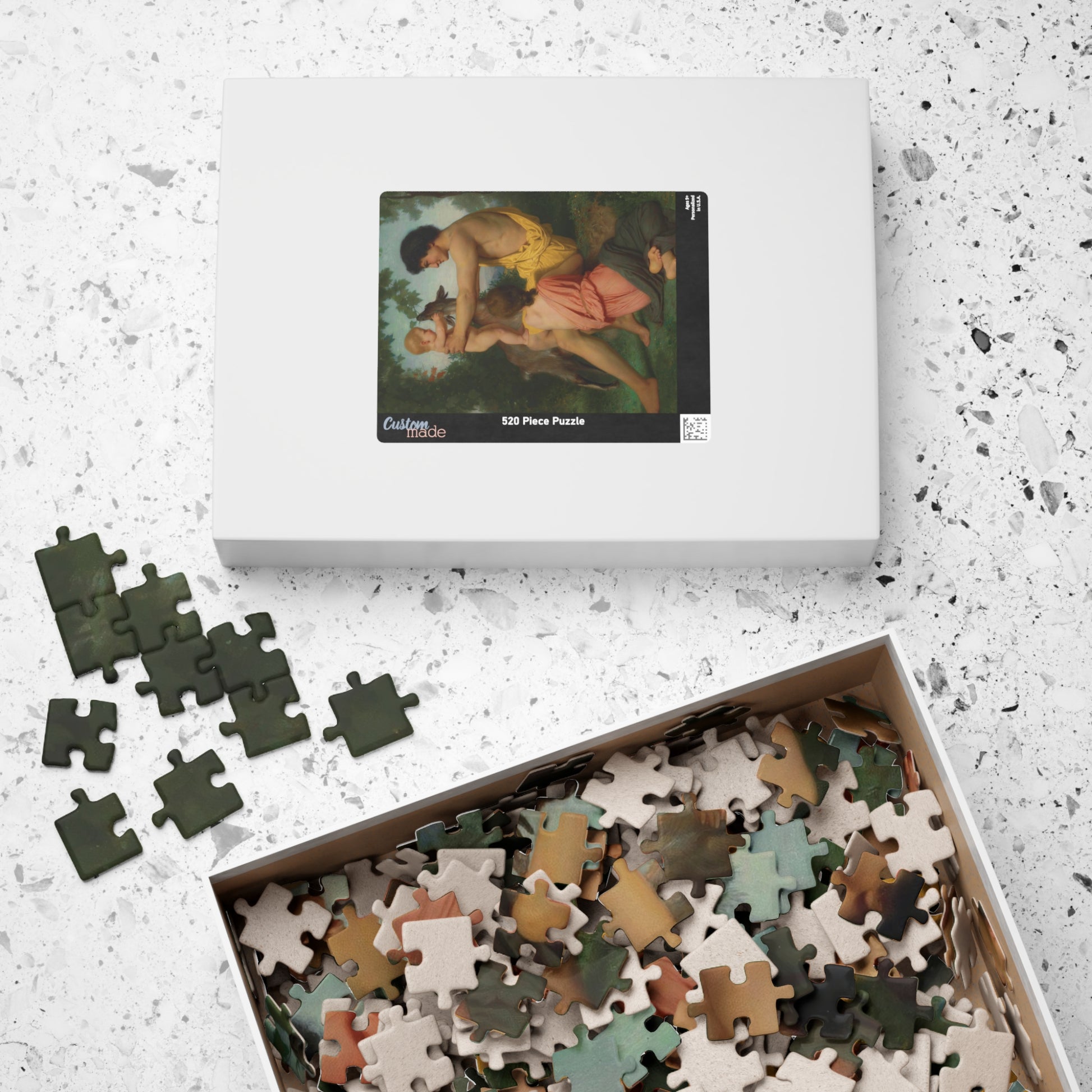 Idylle; Famille Antique Puzzle | William-Adolphe Bouguereau - - 252 pcs (Vertical) - 