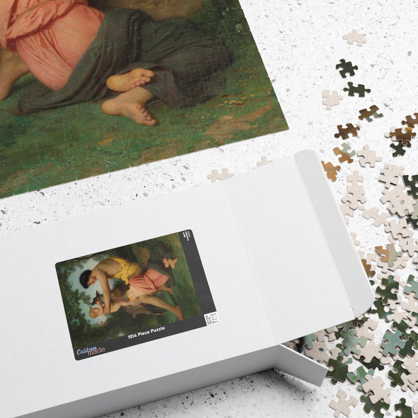 Idylle; Famille Antique Puzzle | William-Adolphe Bouguereau - - 252 pcs (Vertical) - 