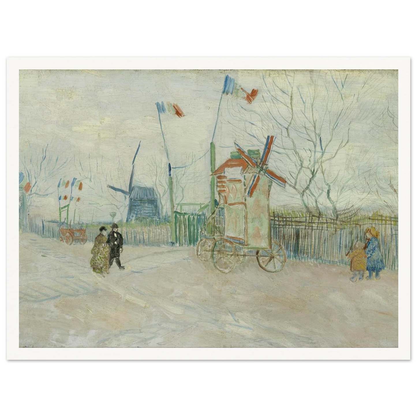 Impasse des Deux Frères (1887) Art Print | Vincent van Gogh - Framed Poster - 30x40 cm / 12x16″ - Black frame