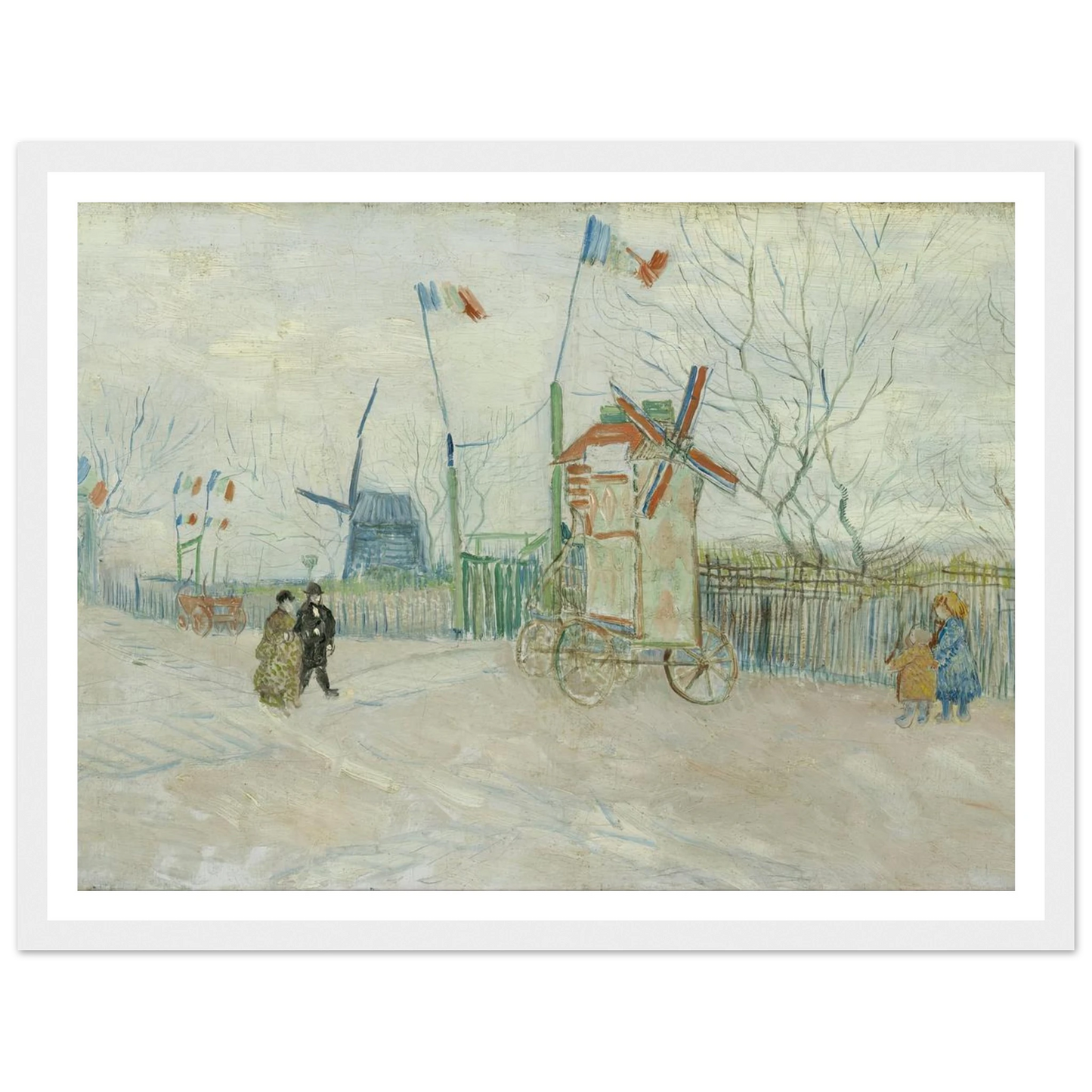Impasse des Deux Frères (1887) Art Print | Vincent van Gogh - Framed Poster - 30x40 cm / 12x16″ - Black frame