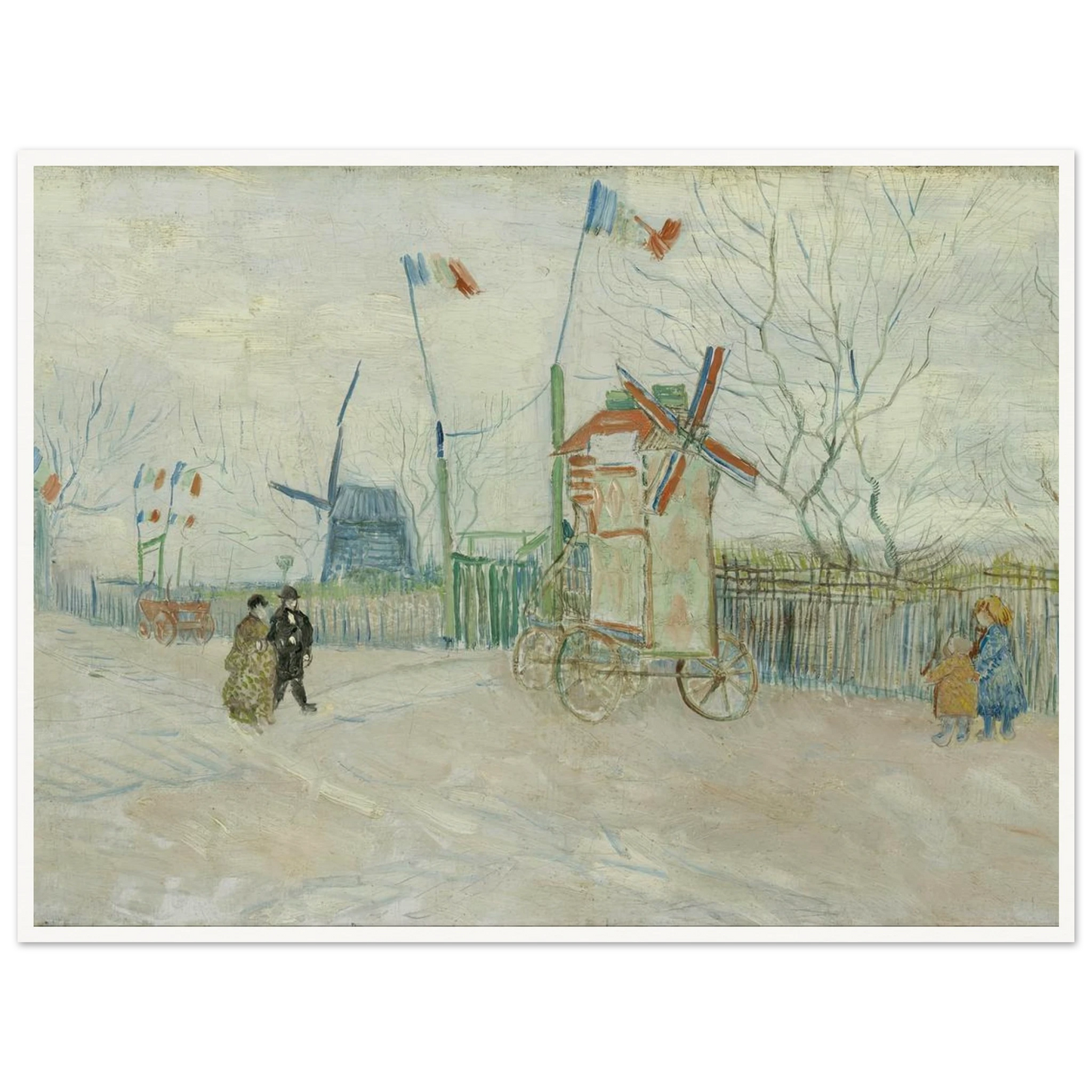 Impasse des Deux Frères (1887) Art Print | Vincent van Gogh - Framed Poster - 30x40 cm / 12x16″ - Black frame