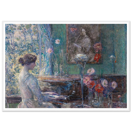 Improvisation (1899) Art Print | Childe Hassam - Framed Poster - 30x40 cm / 12x16″ - Black frame