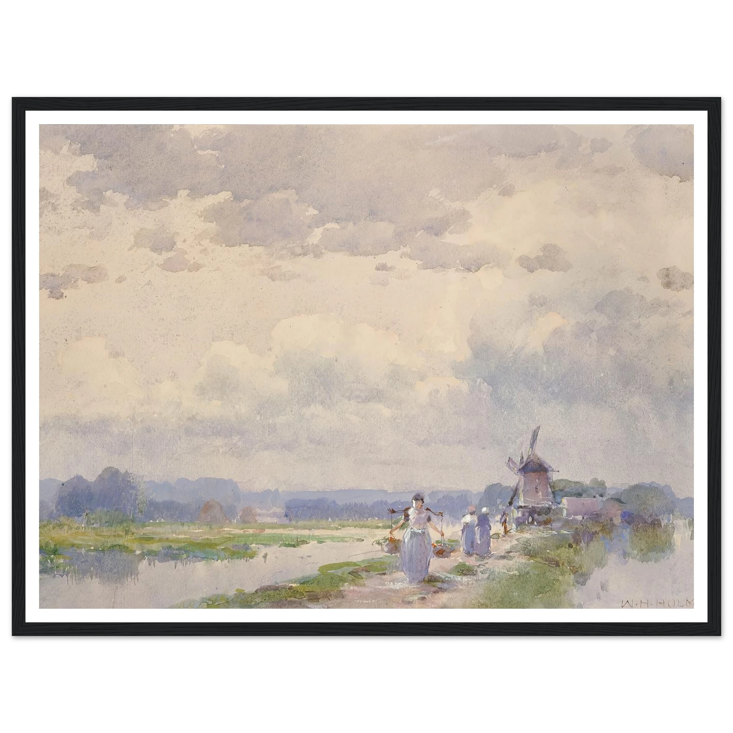 In Holland Art Print | William Henry Holmes - Framed Poster - 30x40 cm / 12x16″ - Black frame