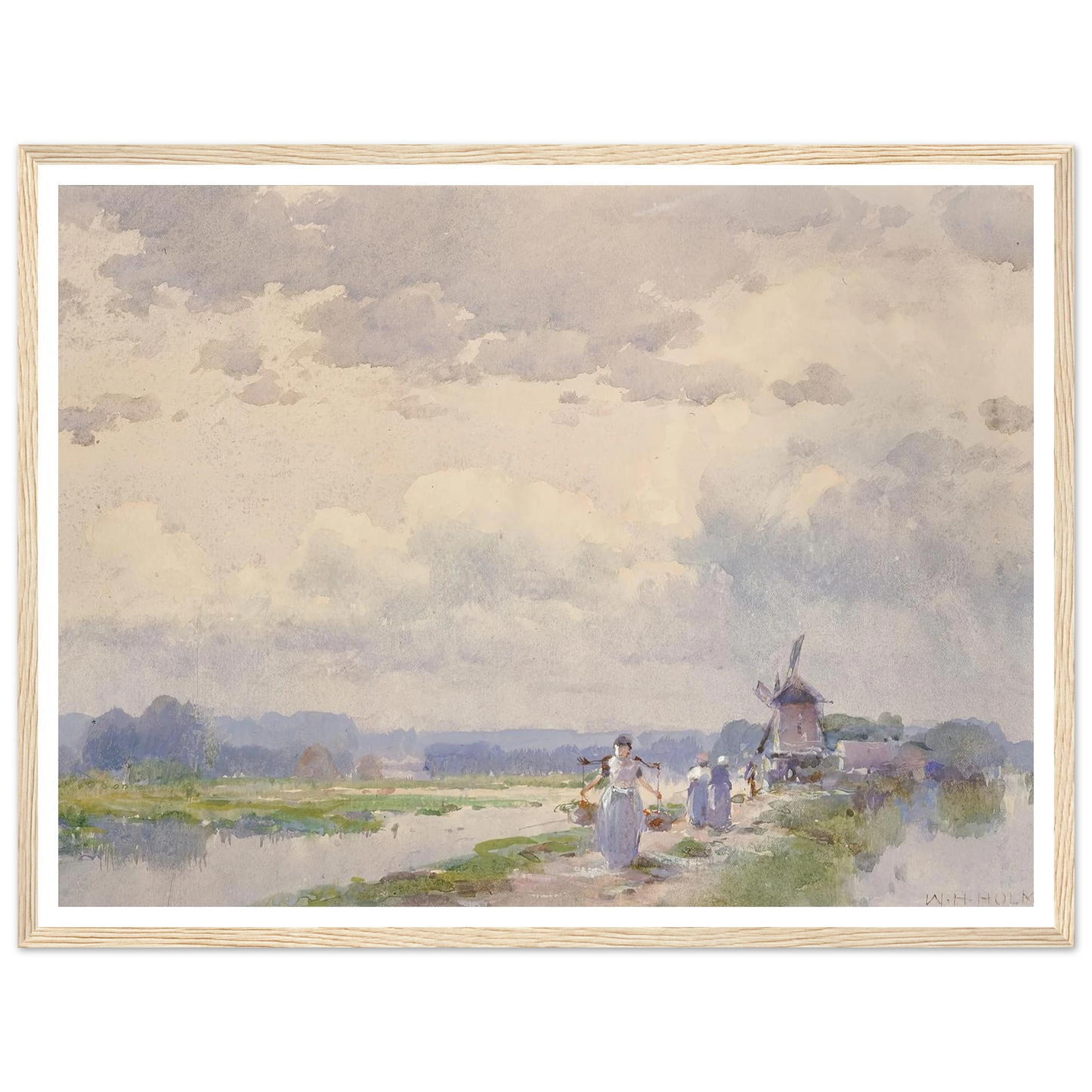 In Holland Art Print | William Henry Holmes - Framed Poster - 30x40 cm / 12x16″ - Black frame