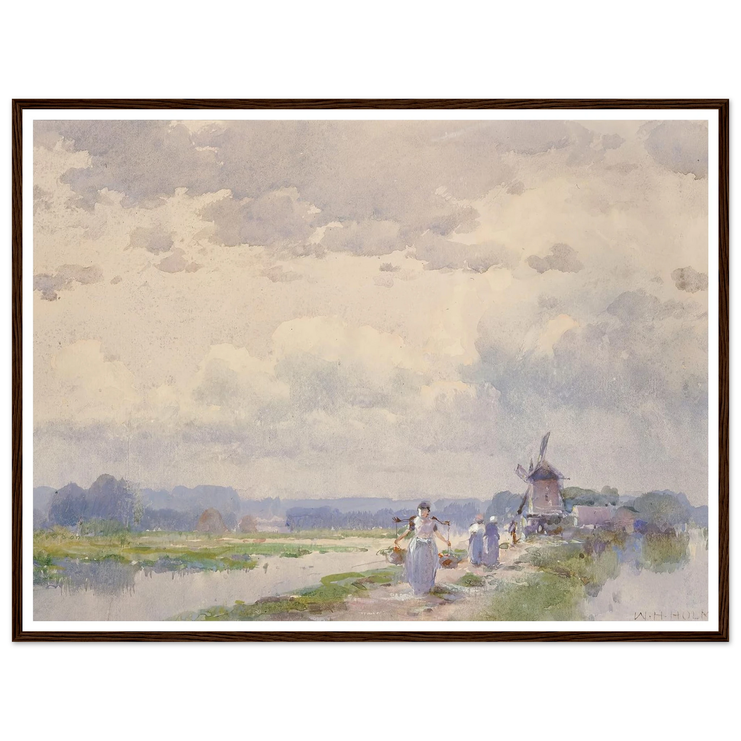 In Holland Art Print | William Henry Holmes - Framed Poster - 30x40 cm / 12x16″ - Black frame